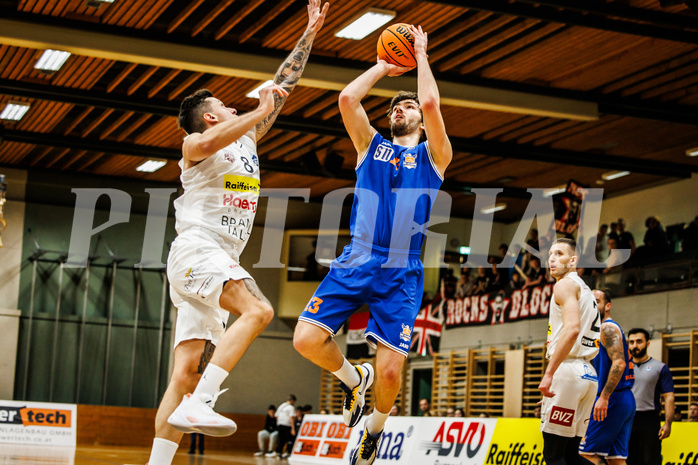 Basketball, Basketball Zweite Liga 2023/24, Grunddurchgang 10.Runde, Mattersburg Rocks, BBU Salzburg, R. Becker (13)