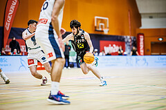 Basketball, Win2Day Superliga 2023/24, Grunddurchgang 11.Runde, Vienna Timberwolves, Flyers Wels, Elvir Jakupovic (21)