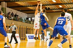 Basketball, 2.Bundesliga, Playoff VF Spiel 1, Mattersburg Rocks, Vienna D.C. Timberwolves, Corey HALLETT (16), Nemanja Nikolic (6)