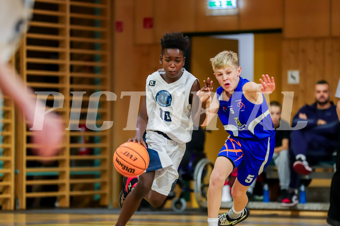 19.10.2024 Österreichischer Basketballverband 2024/25, SLMU14, Vienna Timberwolves vs. FCN Raiffeisen Baskets Wels