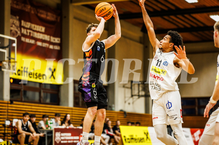 Basketball, Basketball Zweite Liga 2024/25, Grunddurchgang 4.Runde, Mattersburg Rocks, Vienna United, David Wrumnig (6)