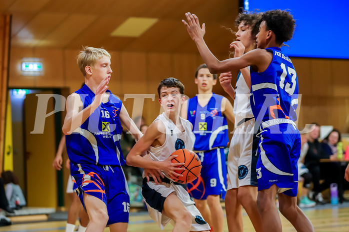 19.10.2024 Österreichischer Basketballverband 2024/25, SLMU14, Vienna Timberwolves vs. FCN Raiffeisen Baskets Wels

