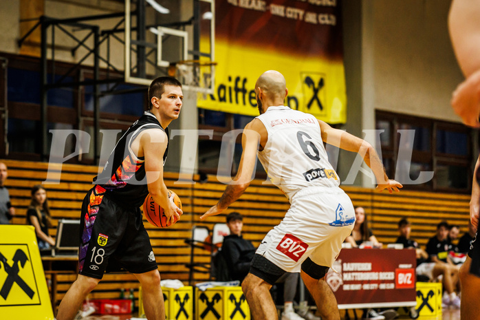 Basketball, Basketball Zweite Liga 2024/25, Grunddurchgang 4.Runde, Mattersburg Rocks, Vienna United, Jakub Kotala (18)