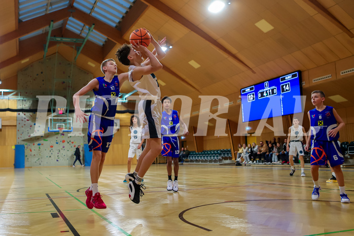 19.10.2024 Österreichischer Basketballverband 2024/25, SLMU14, Vienna Timberwolves vs. FCN Raiffeisen Baskets Wels

