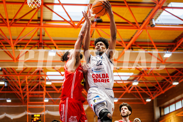 Basketball, win2day Basketball Superliga 2024/25, Playoffs Viertelfinale 2. Spiel
, BBC Nord Dragonz, Flyers Wels, Jalen Green (22)