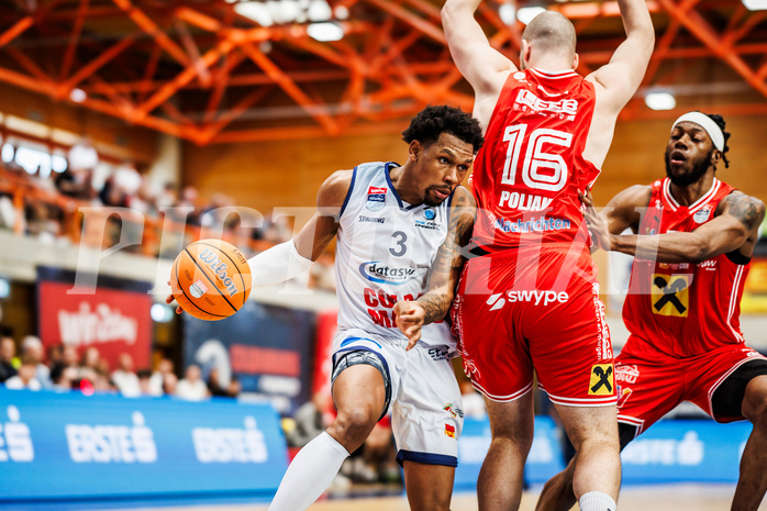 Basketball, win2day Basketball Superliga 2024/25, Playoffs Viertelfinale 2. Spiel
, BBC Nord Dragonz, Flyers Wels, Rayshawn Mart (3)