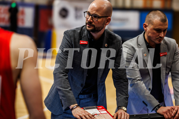 Basketball, win2day Basketball Superliga 2024/25, Playoffs Viertelfinale 2. Spiel
, BBC Nord Dragonz, Flyers Wels, Sebastian Waser (Head Coach)