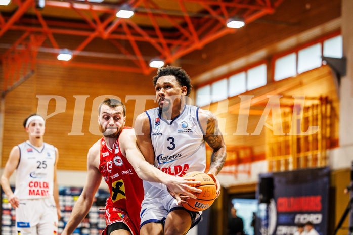 Basketball, win2day Basketball Superliga 2024/25, Playoffs Viertelfinale 2. Spiel
, BBC Nord Dragonz, Flyers Wels, Rayshawn Mart (3)