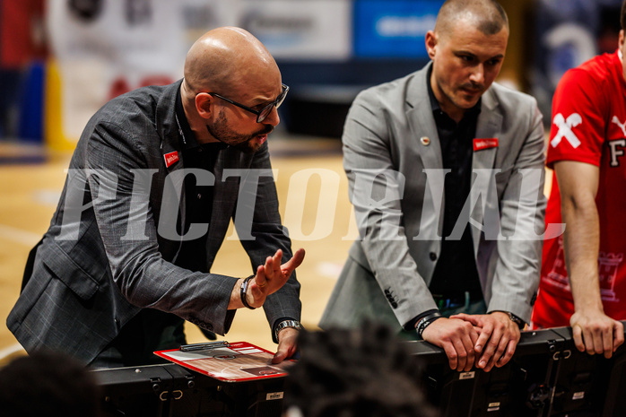 Basketball, win2day Basketball Superliga 2024/25, Playoffs Viertelfinale 2. Spiel
, BBC Nord Dragonz, Flyers Wels, Sebastian Waser (Head Coach)