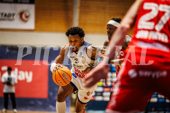 Basketball, win2day Basketball Superliga 2024/25, Playoffs Viertelfinale 2. Spiel
, BBC Nord Dragonz, Flyers Wels, Rayshawn Mart (3)