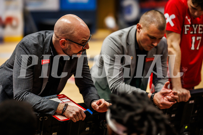 Basketball, win2day Basketball Superliga 2024/25, Playoffs Viertelfinale 2. Spiel
, BBC Nord Dragonz, Flyers Wels, Sebastian Waser (Head Coach)