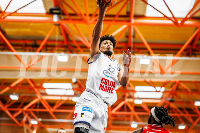 Basketball, win2day Basketball Superliga 2024/25, Playoffs Viertelfinale 2. Spiel
, BBC Nord Dragonz, Flyers Wels, Jalen Green (22)
