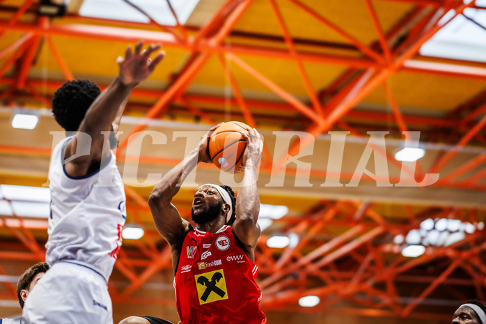 Basketball, win2day Basketball Superliga 2024/25, Playoffs Viertelfinale 2. Spiel
, BBC Nord Dragonz, Flyers Wels, Damion Rosser (2)