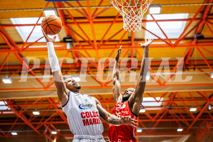 Basketball, win2day Basketball Superliga 2024/25, Playoffs Viertelfinale 2. Spiel
, BBC Nord Dragonz, Flyers Wels, Rayshawn Mart (3)