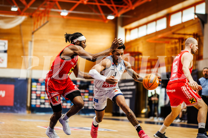 Basketball, win2day Basketball Superliga 2024/25, Playoffs Viertelfinale 2. Spiel
, BBC Nord Dragonz, Flyers Wels, Rayshawn Mart (3)