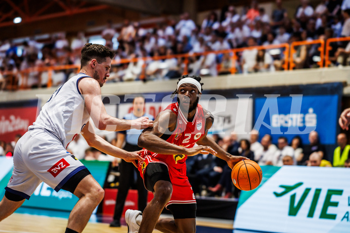 Basketball, win2day Basketball Superliga 2024/25, Playoffs Viertelfinale 2. Spiel
, BBC Nord Dragonz, Flyers Wels, Damion Rosser (2)