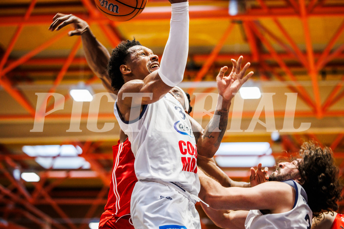 Basketball, win2day Basketball Superliga 2024/25, Playoffs Viertelfinale 2. Spiel
, BBC Nord Dragonz, Flyers Wels, Rayshawn Mart (3)