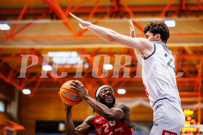 Basketball, win2day Basketball Superliga 2024/25, Playoffs Viertelfinale 2. Spiel
, BBC Nord Dragonz, Flyers Wels, Damion Rosser (2)