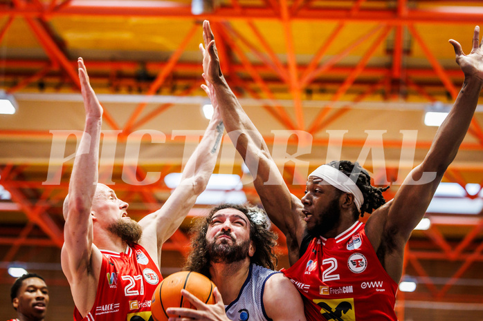 Basketball, win2day Basketball Superliga 2024/25, Playoffs Viertelfinale 2. Spiel
, BBC Nord Dragonz, Flyers Wels, Sead Hadzifejzovic (32)