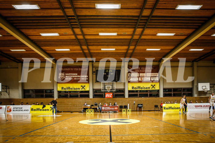 Basketball, Basketball Zweite Liga, Grunddurchgang 9.Runde, Mattersburg Rocks, Mistelbach Mustangs, Rocks Hallenbranding