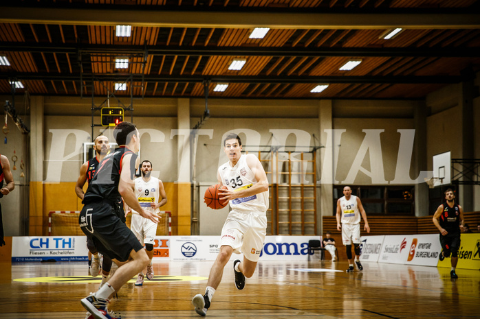 Basketball, Basketball Zweite Liga, Grunddurchgang 9.Runde, Mattersburg Rocks, Mistelbach Mustangs, Ivan Begic (35)