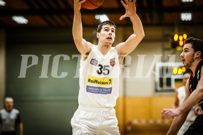 Basketball, Basketball Zweite Liga, Grunddurchgang 9.Runde, Mattersburg Rocks, Mistelbach Mustangs, Ivan Begic (35)