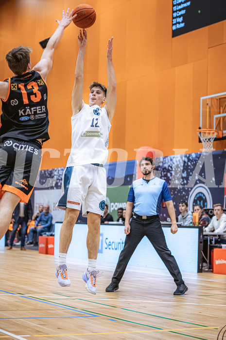 Basketball, Win2Day Superliga 2022/23, 3. Qualifikationsrunde, Vienna Timberwolves, Fürstenfeld Panthers, Jakob Lohr (12)