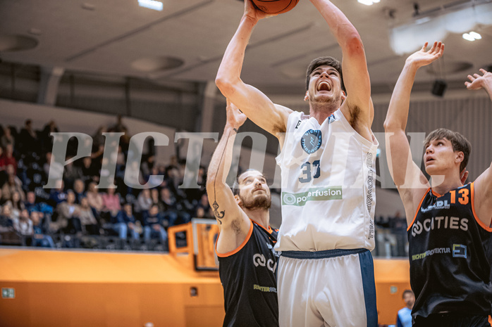 Basketball, Win2Day Superliga 2022/23, 3. Qualifikationsrunde, Vienna Timberwolves, Fürstenfeld Panthers, Chris Vogt (33)