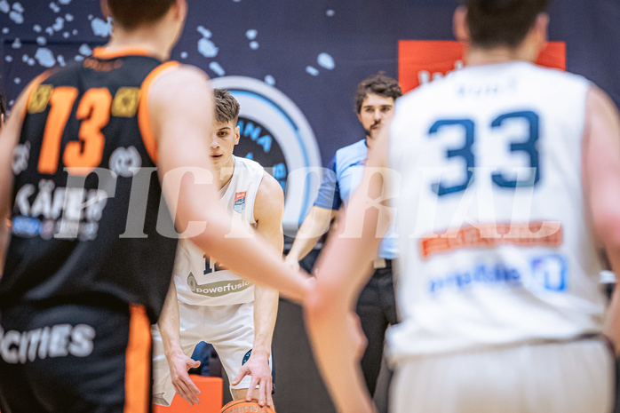 Basketball, Win2Day Superliga 2022/23, 3. Qualifikationsrunde, Vienna Timberwolves, Fürstenfeld Panthers, Jakob Lohr (12)