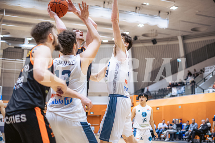 Basketball, Win2Day Superliga 2022/23, 3. Qualifikationsrunde, Vienna Timberwolves, Fürstenfeld Panthers, Andrija Blatancic (4)