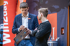 Basketball, Win2Day Superliga 2022/23, 3. Qualifikationsrunde, Vienna Timberwolves, Fürstenfeld Panthers, Hubert Schmidt (Head Coach), Justin Schlünken (Ass. Coach)