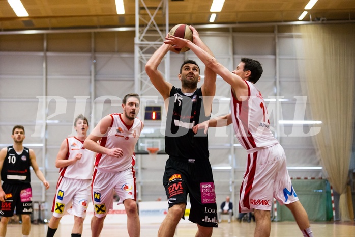 Basketball, 2.Bundesliga, Playoff Semifinale Spiel 3, UBC St.Pölten, Mattersburg Rocks, Ramiz Suljanovic (15)