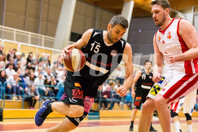 Basketball, 2.Bundesliga, Playoff Semifinale Spiel 3, UBC St.Pölten, Mattersburg Rocks, Ramiz Suljanovic (15)