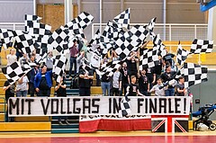Basketball, 2.Bundesliga, Playoff Semifinale Spiel 3, UBC St.Pölten, Mattersburg Rocks, Rocks Block Choreografie