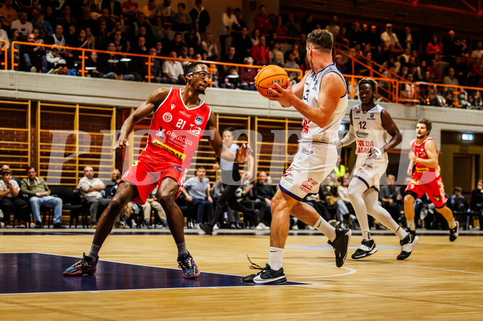Basketball, win2day Basketball Superliga 2024/25, Grunddurchgang Runde 7, BBC Nord Dragonz, Traiskirchen Lions, Emilio Banic (31)