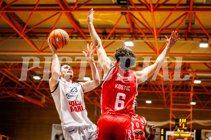 Basketball, win2day Basketball Superliga 2024/25, Grunddurchgang Runde 7, BBC Nord Dragonz, Traiskirchen Lions, Dogus Demirel (23)