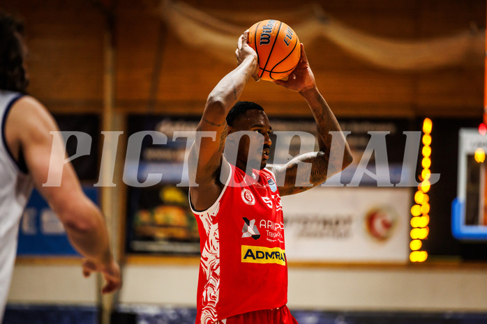 Basketball, win2day Basketball Superliga 2024/25, Grunddurchgang Runde 7, BBC Nord Dragonz, Traiskirchen Lions, Delvon Johnson (5)