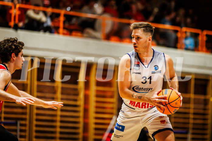 Basketball, win2day Basketball Superliga 2024/25, Grunddurchgang Runde 7, BBC Nord Dragonz, Traiskirchen Lions, Emilio Banic (31)