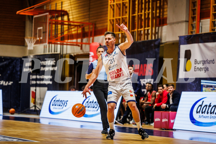 Basketball, win2day Basketball Superliga 2024/25, Grunddurchgang Runde 7, BBC Nord Dragonz, Traiskirchen Lions, Emilio Banic (31)
