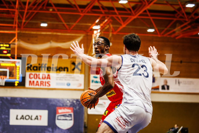 Basketball, win2day Basketball Superliga 2024/25, Grunddurchgang Runde 7, BBC Nord Dragonz, Traiskirchen Lions, Nelson Haskin (21)