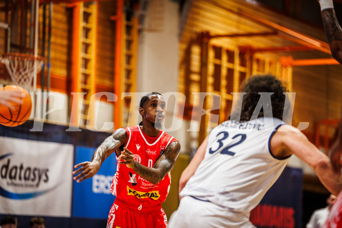Basketball, win2day Basketball Superliga 2024/25, Grunddurchgang Runde 7, BBC Nord Dragonz, Traiskirchen Lions, Cedric Russell (0)