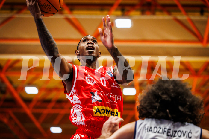 Basketball, win2day Basketball Superliga 2024/25, Grunddurchgang Runde 7, BBC Nord Dragonz, Traiskirchen Lions, Cedric Russell (0)