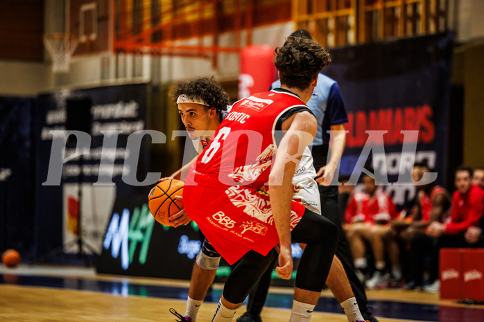 Basketball, win2day Basketball Superliga 2024/25, Grunddurchgang Runde 7, BBC Nord Dragonz, Traiskirchen Lions, Lukas Hahn (25)