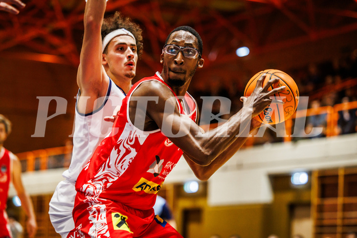 Basketball, win2day Basketball Superliga 2024/25, Grunddurchgang Runde 7, BBC Nord Dragonz, Traiskirchen Lions, Nelson Haskin (21)