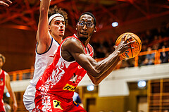 Basketball, win2day Basketball Superliga 2024/25, Grunddurchgang Runde 7, BBC Nord Dragonz, Traiskirchen Lions, Nelson Haskin (21)
