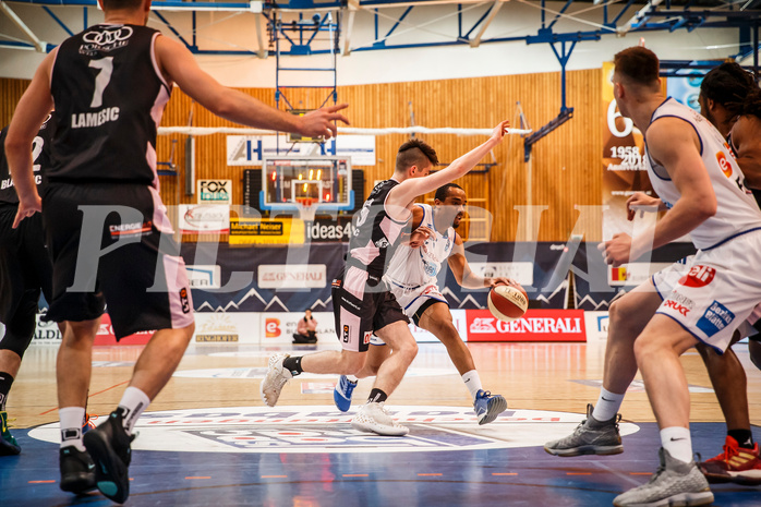 Basketball, Admiral Basketball Superliga 2019/20, Platzierungsrunde 5.Runde, Oberwart Gunners, Flyers Wels, Lawrence Alexander (6)