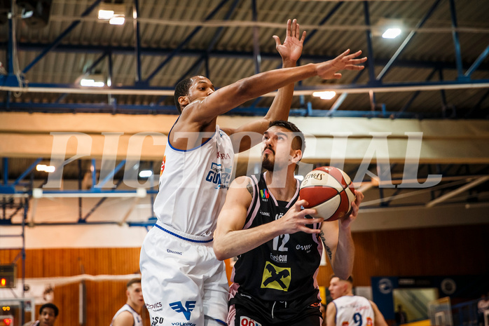 Basketball, Admiral Basketball Superliga 2019/20, Platzierungsrunde 5.Runde, Oberwart Gunners, Flyers Wels, Benjamin Blazevic (12)