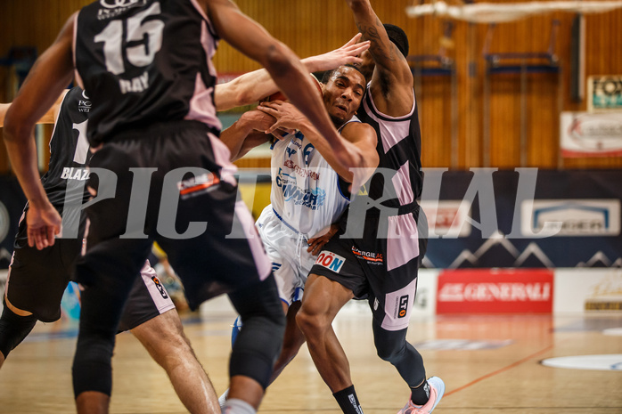 Basketball, Admiral Basketball Superliga 2019/20, Platzierungsrunde 5. Runde, Oberwart Gunners, Flyers Wels, Lawrence Alexander (6)