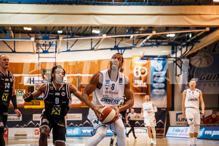 Basketball, Admiral Basketball Superliga 2019/20, Platzierungsrunde 5.Runde, Oberwart Gunners, Flyers Wels, Orion Outerbridge (8)