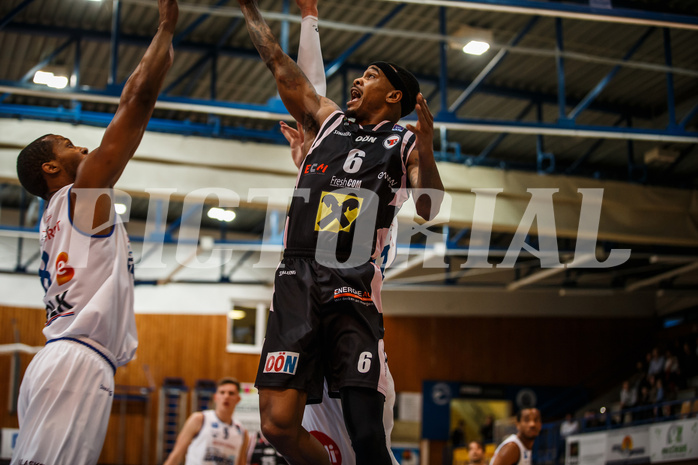 Basketball, Admiral Basketball Superliga 2019/20, Platzierungsrunde 5. Runde, Oberwart Gunners, Flyers Wels, Derek Jackson Jr. (6)